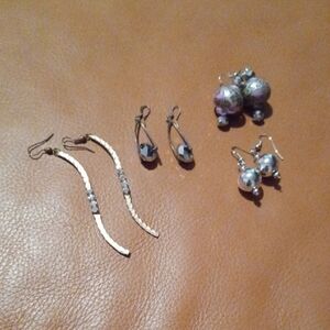 -- Elegant Mixed Color Earrings Set